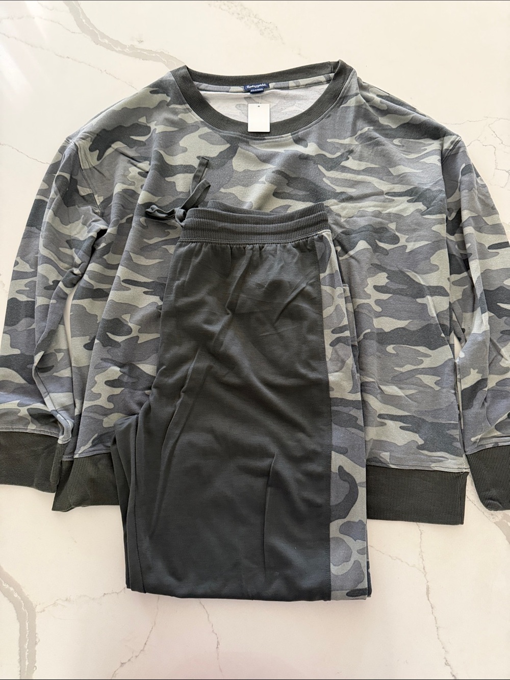 Splendid — Camo Crewneck Pajama Set